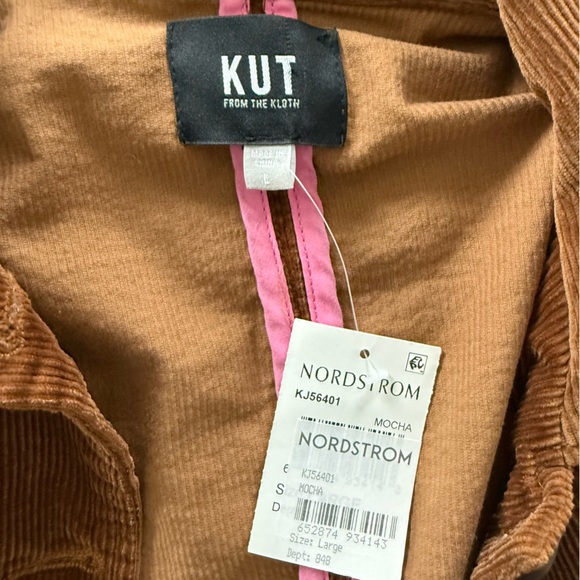 Kut from the Kloth Women's Brown Corduroy Jacket - Picture 3 of 5